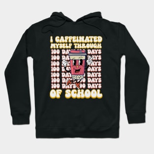 Coffee Lovers 100 Days Of School Celebration Party Hoodie